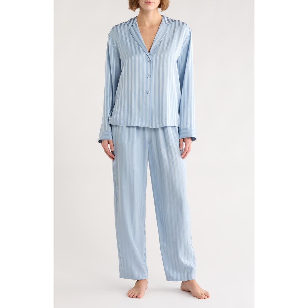 Lunya Lunya Stripe Washable Silk Button-Up Pajamas