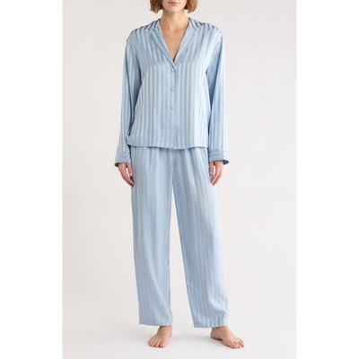Lunya Lunya Stripe Washable Silk Button-Up Pajamas