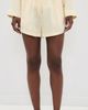Lunya Lunya Washable Silk Button Up and Shorts Pajama Set FRENCH BUTTER - 5