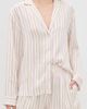 Lunya Lunya Washable Silk Button Up Short Set Wisteria Stripe - 2
