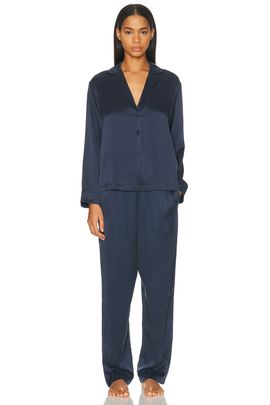 LUNYA LUNYA Washable Silk Long Sleeve Pant Pajama Set