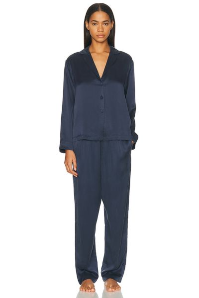 LUNYA LUNYA Washable Silk Long Sleeve Pant Pajama Set
