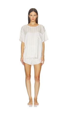 LUNYA LUNYA Washable Silk Tee Pajama Set