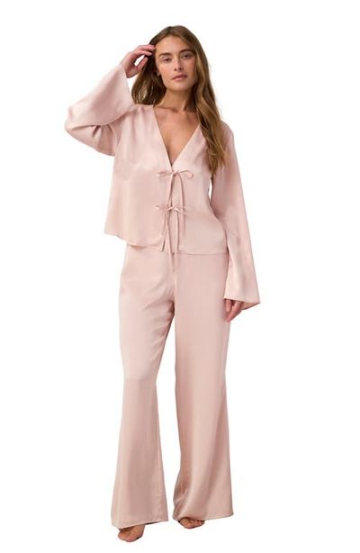 Lunya Lunya Washable Silk Tie Front Pant Set