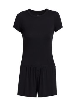 Lunya Women's Rib-Knit T-Shirt & Shorts Set