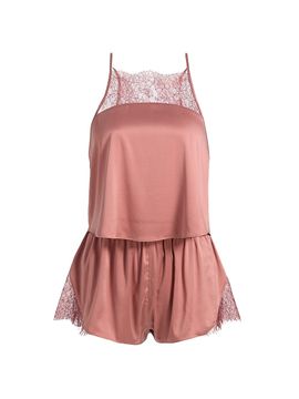 Lunya Women's Washable Silk Lace Cami & Shorts Set