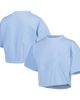 LUSSO Men's Lusso Light Blue Golden State Warriors Nola Faded Tonal Cropped T-Shirt  - 1