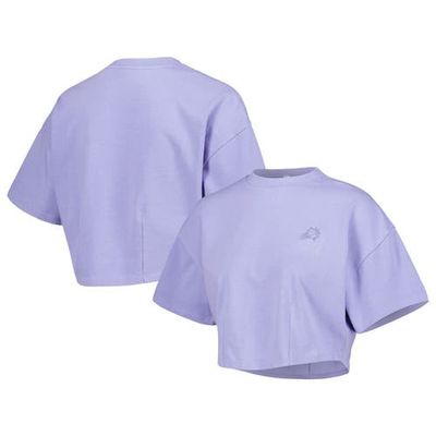 LUSSO Men's Lusso Purple Phoenix Suns Nola Faded Tonal Cropped T-Shirt 