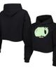 LUSSO Women's Lusso Black Boston Celtics Layla World Tour Cropped Pullover Hoodie  - 1