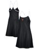 LUSSO Women's Lusso Black New York Mets Nakita Strappy Scoop Neck Dress  - 1