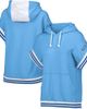LUSSO Women's Lusso Light Blue Boston Red Sox Mabel Tri-Blend Short Sleeve Pullover Hoodie  - 1
