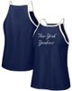 LUSSO Women's Lusso Navy New York Yankees Nadine Halter Tank Top  - 1