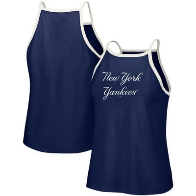 LUSSO Women's Lusso Navy New York Yankees Nadine Halter Tank Top 