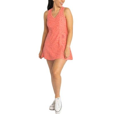 LUSSO Women's Lusso Pink St. Louis Cardinals Tess Cheetah V-Neck Racerback Dress 