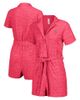 LUSSO Women's Lusso Pink St. Louis Cardinals Trixie Cheetah Romper - 1