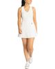 LUSSO Women's Lusso White Boston Red Sox Tess Cheetah V-Neck Racerback Dress  - 1