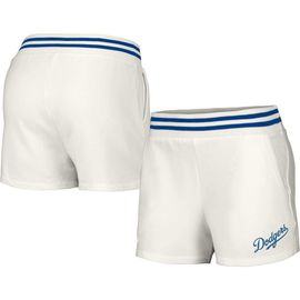 LUSSO Women's Lusso White Los Angeles Dodgers Maeg Tri-Blend Pocket Shorts 
