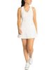 LUSSO Women's Lusso White Los Angeles Dodgers Tess Cheetah V-Neck Racerback Dress  - 1