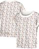 LUSSO Women's Lusso White New York Mets Madge Dolman Tri-Blend T-Shirt  - 1