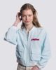 LUSSO Women's Lusso Light Blue Philadelphia Phillies Paisley Cropped Full-Zip Jacket  - 1