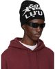 LU'U DAN LU'U DAN Black & White 'L-D SHEISTY' Beanie - 2