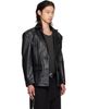 LU'U DAN LU'U DAN Black Cinched Leather Blazer - 2