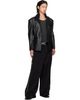 LU'U DAN LU'U DAN Black Cinched Leather Blazer - 4