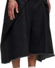 LU'U DAN LU'U DAN Black Denim Maxi Shorts - 2