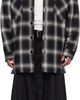 LU'U DAN LU'U DAN Black Fat Boy Flannel Shirt - 1