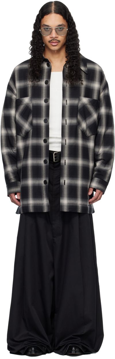 LU'U DAN LU'U DAN Black Fat Boy Flannel Shirt