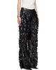 LU'U DAN LU'U DAN Black Laser Cut Faux-Leather Trousers - 2