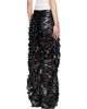 LU'U DAN LU'U DAN Black Laser Cut Faux-Leather Trousers - 3