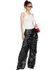 LU'U DAN LU'U DAN Black Laser Cut Faux-Leather Trousers - 4