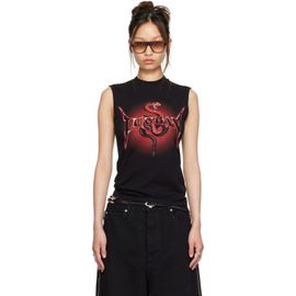 LU'U DAN LU'U DAN Black Metal Head Tank Top