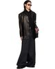 LU'U DAN LU'U DAN Black Oversized Tailored Leather Suit Jacket - 4