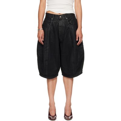 LU'U DAN LU'U DAN Black Puffa Shorts
