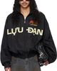 LU'U DAN LU'U DAN Black Windbreaker L-D Jacket - 1