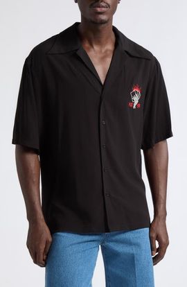 LU'U DAN LU'U DAN Blacklisted Uniform Camp Shirt 