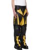 LU'U DAN LU'U DAN BRUCE LEE x LỰU ĐẠN Black & Yellow Moto Racing Leather Pants - 2
