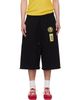 LU'U DAN LU'U DAN BRUCE LEE x LỰU ĐẠN Black Zoku Shorts - 1