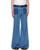 LU'U DAN LU'U DAN BRUCE LEE x LỰU ĐẠN Blue Nocturnal Flare Jeans - 1