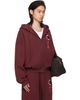 LU'U DAN LU'U DAN BRUCE LEE x LỰU ĐẠN Burgundy Zip Hoodie - 2