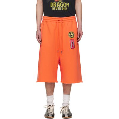 LU'U DAN LU'U DAN BRUCE LEE x LỰU ĐẠN Orange Zoku Shorts