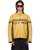 LU'U DAN LU'U DAN BRUCE LEE x LỰU ĐẠN Yellow Legacy Moto L-D Leather Jacket - 1