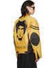 LU'U DAN LU'U DAN BRUCE LEE x LỰU ĐẠN Yellow Legacy Moto L-D Leather Jacket - 3