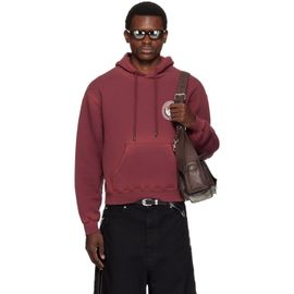 LU'U DAN LU'U DAN Burgundy Heavyweight Gym Hoodie