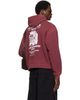 LU'U DAN LU'U DAN Burgundy Heavyweight Gym Hoodie - 3