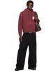 LU'U DAN LU'U DAN Burgundy Heavyweight Gym Hoodie - 4