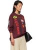 LU'U DAN LU'U DAN Burgundy Oversized Long Sleeve T-shirt - 2