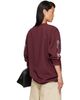 LU'U DAN LU'U DAN Burgundy Oversized Long Sleeve T-shirt - 3